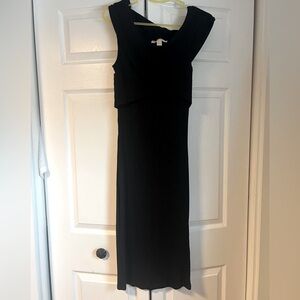 Women’s ribbed Michael Kors shawl collar dress